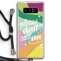Don't call: Samsung Galaxy Note 8 Transparant Hoesje met koord