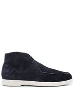 Moorer Bruschi suede boots - Bleu - thumbnail