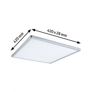 Paulmann 71009 P Atria Shine 22W 4000K 3Dim 420x420 chm LED-plafondlamp LED 22 W Chroom (mat)