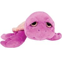 Suki Gifts pluche zeeschildpad Jules knuffeldier - cute eyes - paars - 24 cm   -