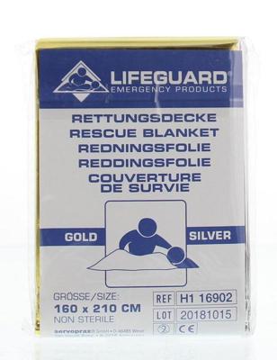Lifeguard Reddingsdeken goud/zilver 160 x 210