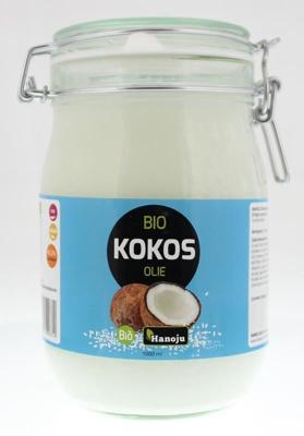 Hanoju Kokosolie virgin beugelglas bio 1 Liter