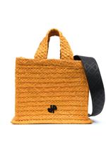 Patou sac cabas JP en raphia - Orange