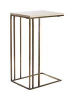 Light & Living Laptoptafel 'Roshan' Travertin, kleur Zand/Antiek Brons