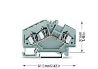 281-631  - Feed-through terminal block 6mm 32A 281-631 - thumbnail