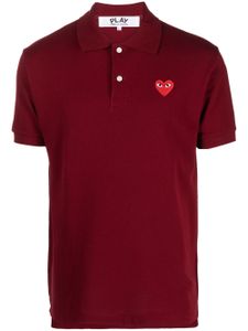 Comme Des Garçons Play polo à patch logo - Rouge