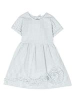 Il Gufo robe en coton à appliqué - Vert