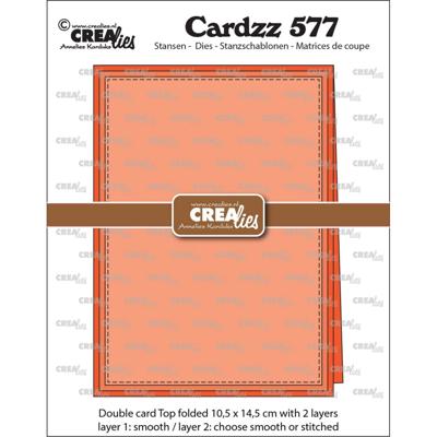 Crealies • cardzz dubbele kaart 10,5 x 14,5 cm (vouw aan de bovenkant)