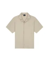 Malelions Junior Ribbed Script Shirt Kids Beige - Maat 152 - Kleur: Beige | Soccerfanshop