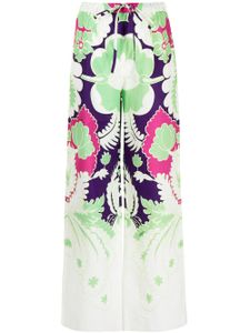 Valentino Garavani pantalon ample à imprimé graphique - Vert