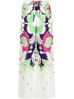 Valentino Garavani pantalon ample à imprimé graphique - Vert