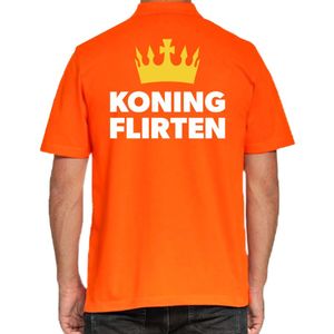 Koningsdag poloshirt Koning Flirten voor heren