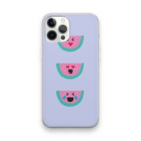 Smiley watermeloen: iPhone 12 Pro Max Transparant Hoesje