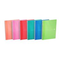 Spiraalblok oxford mycolours lijn a4 180p assorti | 5 stuks