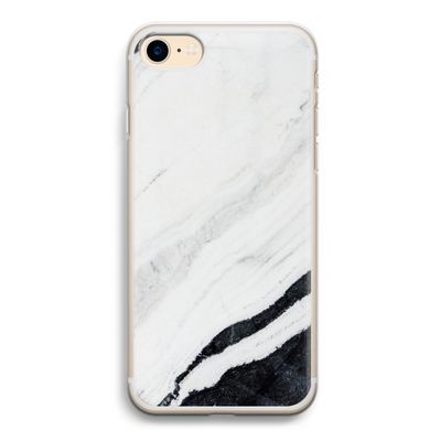Elegante marmer: iPhone 7 Transparant Hoesje