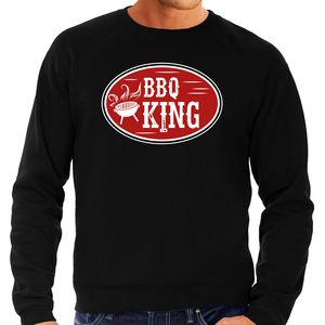 BBQ king cadeau sweater / trui zwart voor heren