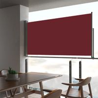 Tuinscherm uittrekbaar 80x300 cm rood - thumbnail
