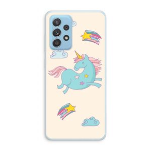 Vliegende eenhoorn: Samsung Galaxy A73 Transparant Hoesje