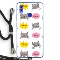 Meow: Honor Note 10 Transparant Hoesje met koord