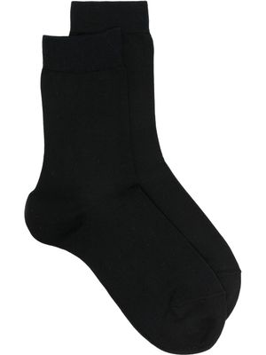 Falke chaussettes à logo en maille intarsia - Noir