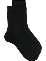 Falke chaussettes à logo en maille intarsia - Noir