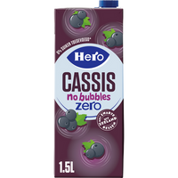 Hero Cassis No Bubbles Zero 1, 5L bij Jumbo