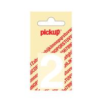 Plakcijfer Helvetica 40 mm wit 2 Pickup - Pickup