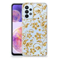 Samsung Galaxy A23 | TPU Case | Gouden Bloemen