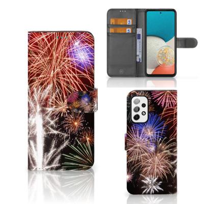 Samsung Galaxy A73 5G | Wallet Case | met Pasjes | Vuurwerk