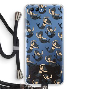 Zeemeermin: Honor 10 Transparant Hoesje met koord