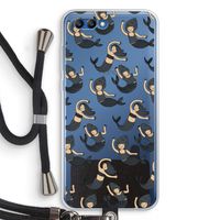 Zeemeermin: Honor 10 Transparant Hoesje met koord