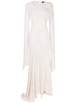 ANOUKI robe à ourlet asymétrique - Tons neutres