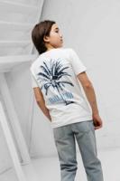 Ballin Amsterdam Dual-Tone Palm T-shirt Kids Wit - Maat 152 - Kleur: Wit | Soccerfanshop