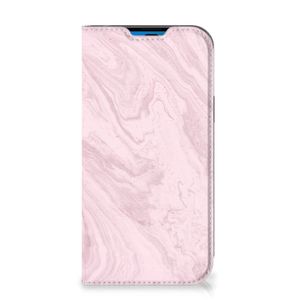 iPhone 14 Pro Standcase Marble Pink - Origineel Cadeau Vriendin