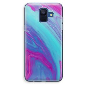 Zweverige regenboog: Samsung Galaxy A6 (2018) Transparant Hoesje