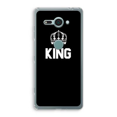 King zwart: Sony Xperia XZ2 Compact Transparant Hoesje
