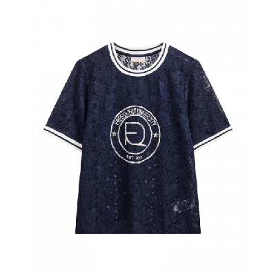 FreeQuent - Blauw | Dames | Top | Blauw | XL | regular | Kamst mode