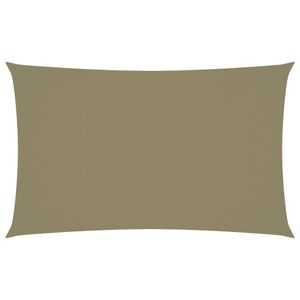 Zonnescherm rechthoekig 3x6 m oxford stof beige