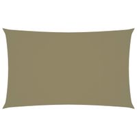 Zonnescherm rechthoekig 3x6 m oxford stof beige