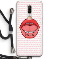 Yolo Denise: OnePlus 6 Transparant Hoesje met koord