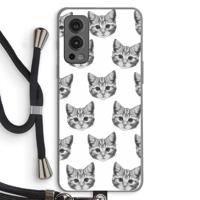 Kitten: OnePlus Nord 2 5G Transparant Hoesje met koord