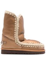 Mou bottes Eskimo 24 mm à ornements en sequins - Marron