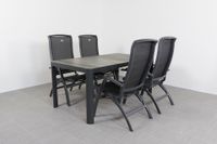Hartman Da Vinci alu/Queens 160 cm. tuinset - 5-delig verstelbaar
