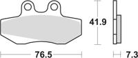 TRW Brake pad mcb 629 organic standard