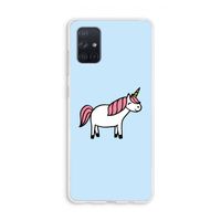Eenhoorn: Galaxy A71 Transparant Hoesje
