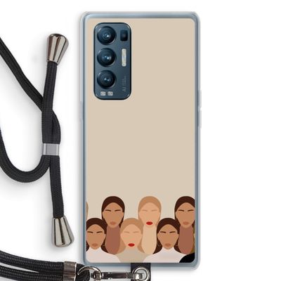 Girls girls girls: Oppo Find X3 Neo Transparant Hoesje met koord