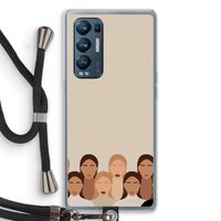 Girls girls girls: Oppo Find X3 Neo Transparant Hoesje met koord Girls girls girls: Oppo Find X3 Neo Transparant Hoesje met koord