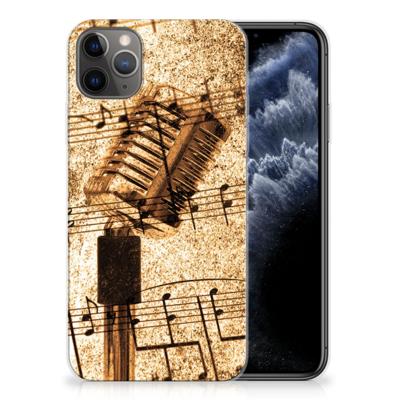 Apple iPhone 11 Pro Max | Siliconen hoesje | met foto Bladmuziek Apple iPhone 11 Pro Max | Siliconen hoesje | met foto Bladmuziek
