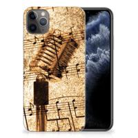Apple iPhone 11 Pro Max | Siliconen hoesje | met foto Bladmuziek