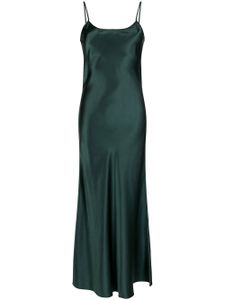 VOZ robe-nuisette Liquid Slip en soie - Vert